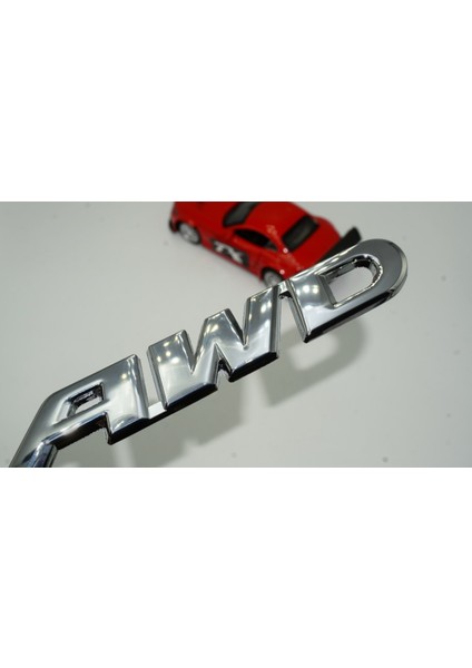 Awd All Wheel Drive Bagaj Krom Metal 3m 3D Yazı Logo