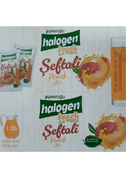Halogen Şeftali İçecek Tozu 9 gr x 24