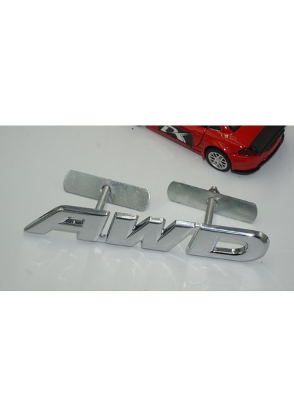 Awd All Wheel Drive Ön Panjur Krom Metal 3D Yazı Logo modelleri