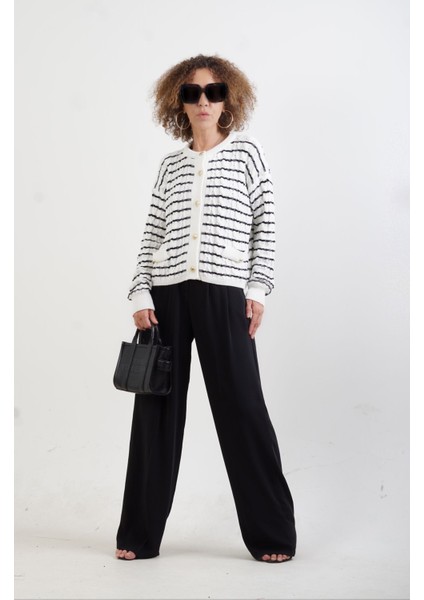 Siyah Geniş Paça Pantolon indirimleri