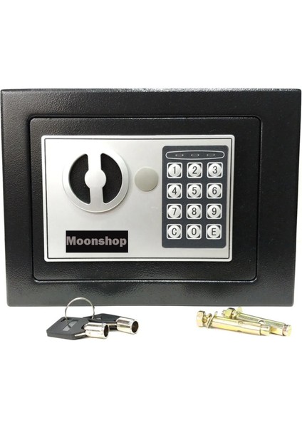 17EF Elektronik Şifreli Çelik Para Kasası Ev&iş&ofis&otel Tipi Kasa 3 mm Montaj Kit