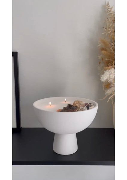 600 Gram Kristal Inci Taneli Suda Batmayan Ev Dekorasyon Toz Mum
