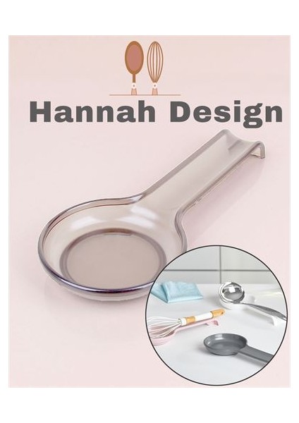 Kepçe Kaşık Altlığı Şeffaf Hannah Design 718346