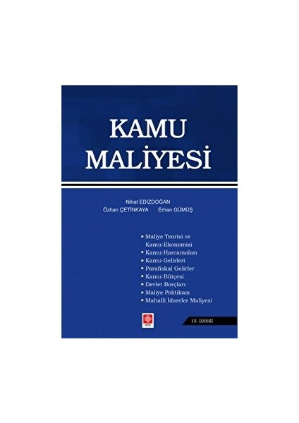 Kamu Maliyesi - Nihat Edizdoğan