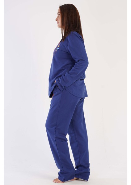 Pamuklu Kadın Büyük Beden Uzun Kol Pijama Takım modelleri