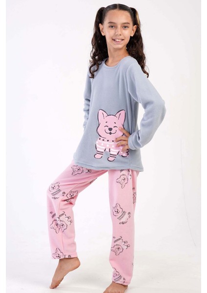 Kız Çocukpolar Uzun Kol Pijama Takım(7-8/13-14)
