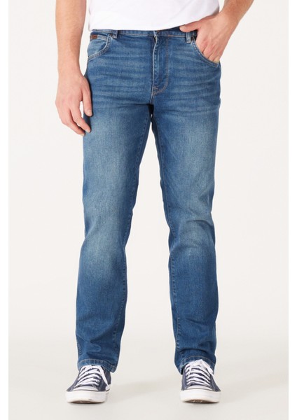 Texas Regular Fit Normal Bel Koyu Mavi Esnek Jean Kot Pantolon