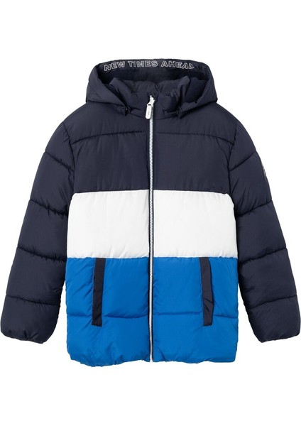 Name İt Kapüşonlu Mavi Erkek Çocuk Kaban 13218530