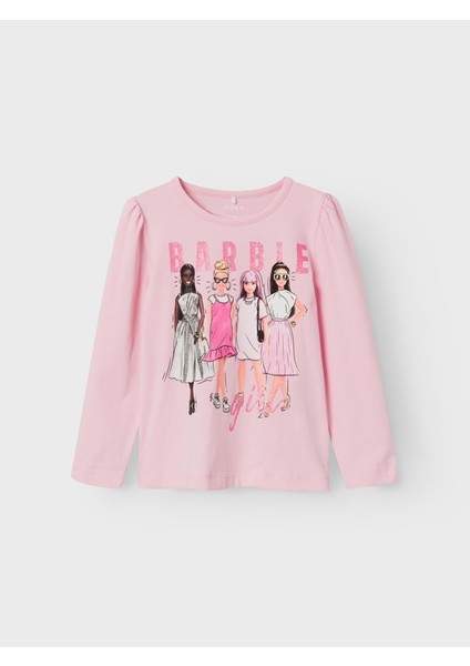 Name İt Barbie Pembe Kız Çocuk Sweatshirt 13221132