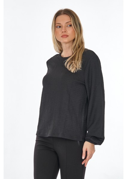 Minimalist Oversize Uzun Kol Crop Bluz - Günlük Şıklık modelleri