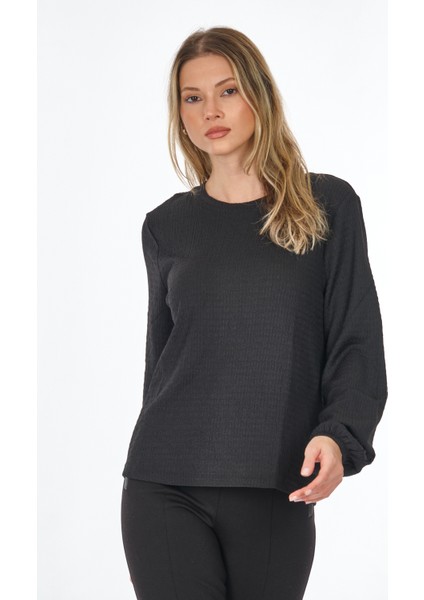 Minimalist Oversize Uzun Kol Crop Bluz - Günlük Şıklık indirimleri