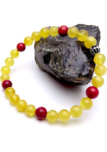 Mercan Taşlı Damla Kehribar Bileklik fiyatları