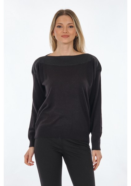 Minimalist Oversize Uzun Kol Kadın Kazak - Günlük Kombinleriniz İçin