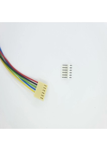 Sanec 2,54MM 6 Pin 2510 Kablolu Dişi Konnektör + 180D Erkek Pcb Tipi 30CM - 0,25MM - Çift Taraflı