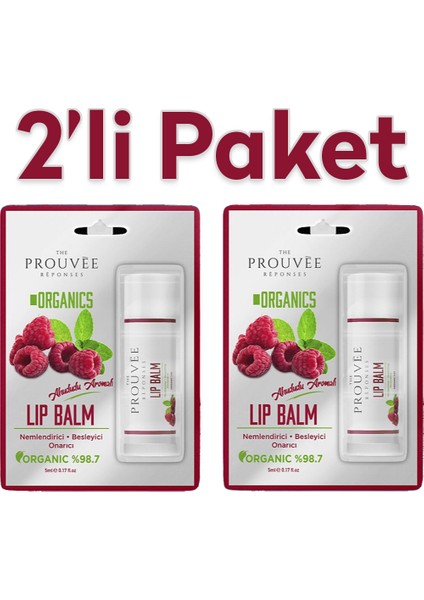 Organıcs Lıp Balm Ahududu x 2 Adet