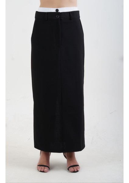 Siyah Poly Boxer Detaylı Etek fiyatları