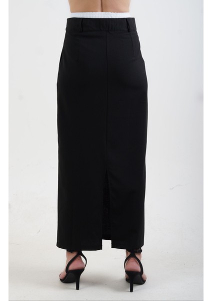 Siyah Poly Boxer Detaylı Etek indirimleri