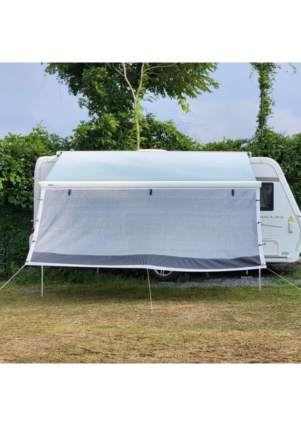 Karavan Gri Plus 290CM Karavan Tente Güneşliği Ön Perde