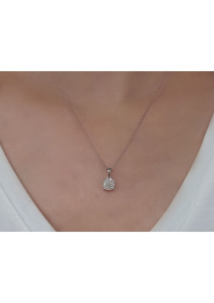 F Renk 1,50 Karat Tektaş Görünümlü Pırlanta Kolye 0404P0126 fiyatları