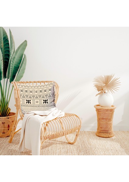 Light Aztec - Etnik Desenli Çift Taraflı Kırlent Kılıfı 2 Adet