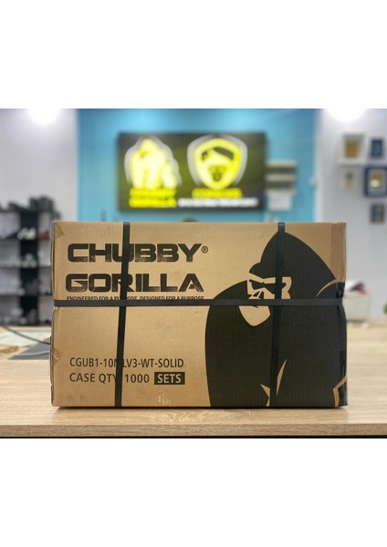 Chubby Gorilla 10 ml V3 Pet Unıcorn Şişe (Opak Siyah Kapaklı Yarı Şeffaf Siyah Şişe) (1000 Adet)