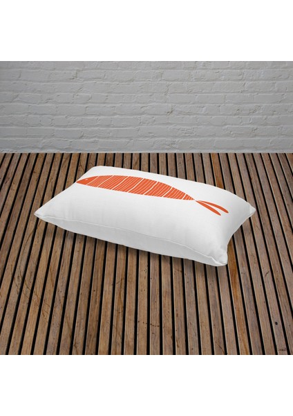 Orange Fish 30CM x 50CM / Marin Temalı Çift Taraflı Kırlent Kılıfı modelleri