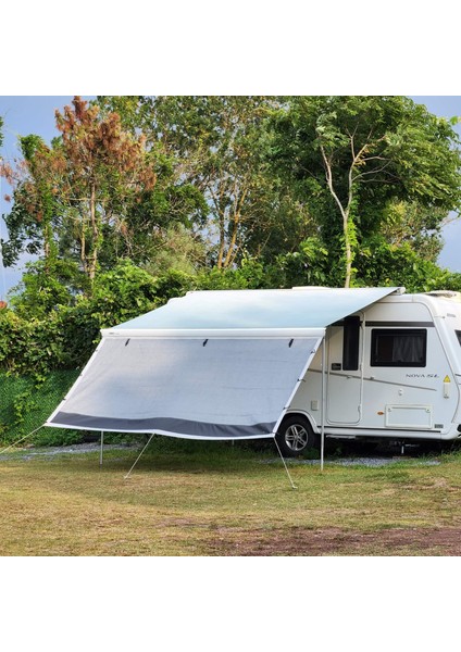 Karavan Gri Plus 290CM Karavan Tente Güneşliği Ön Perde