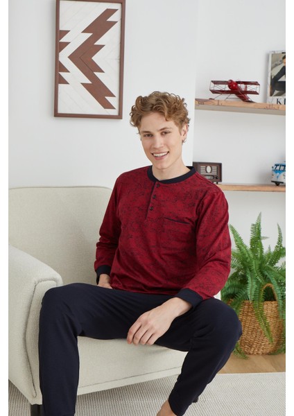 Uzun Kol Erkek Pijama 8016