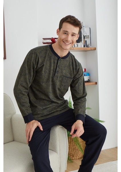 Uzun Kol Erkek Pijama 8016 modelleri