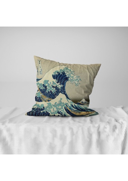 The Great Wave Of Kanagawa Çift Taraflı Kırlent Kılıfı 2 Adet
