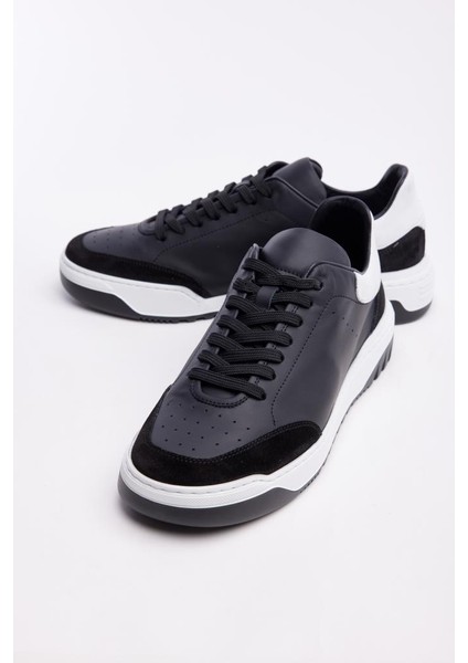 Bağcıklı Deri Erkek Sneaker