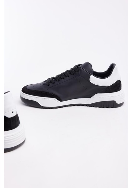 Bağcıklı Deri Erkek Sneaker