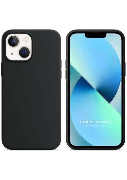 Apple iPhone 13 6.1'' Liquit Lansman Silikon Siyah