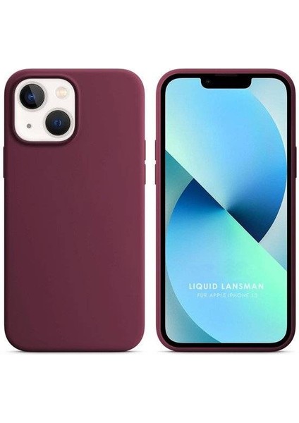 Apple iPhone 15 Plus 6.7'' Liquit Lansman Silikon Bordo