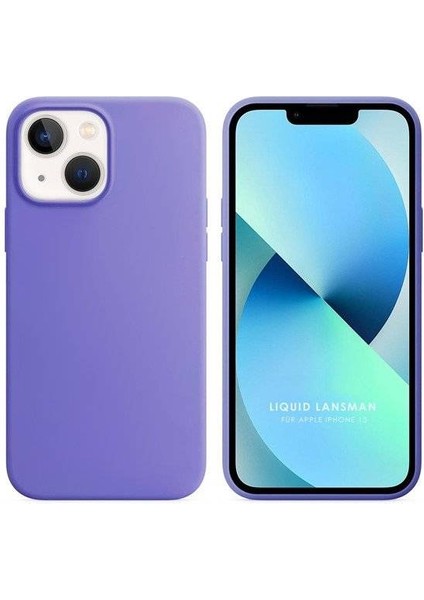 Apple iPhone 15 6.1'' Liquit Lansman Silikon Lila