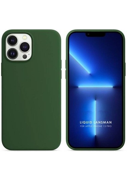 Apple iPhone 14 Pro Max 6.7'' Liquit Lansman Silikon Haki