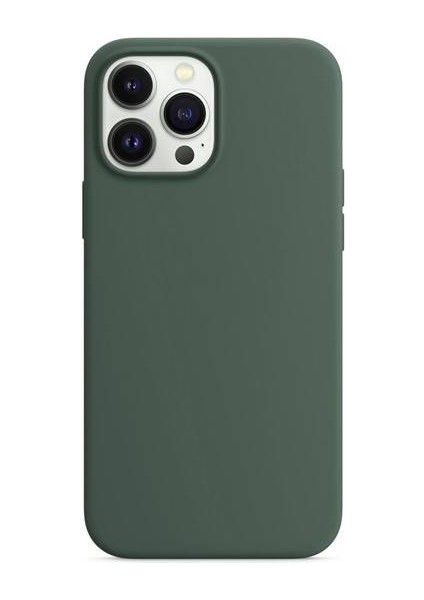 Apple iPhone 14 Pro Max 6.7'' Liquit Lansman Silikon Haki