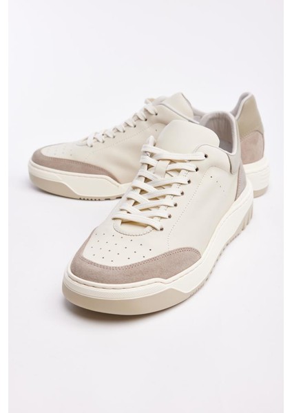 Bağcıklı Deri Erkek Sneaker
