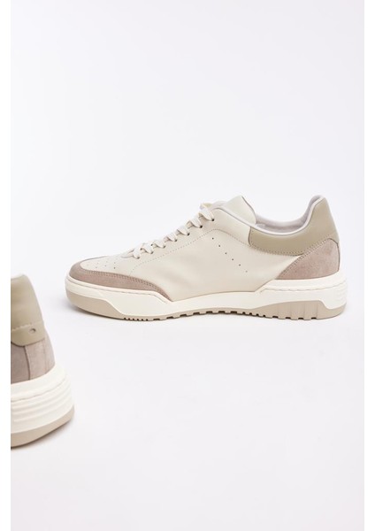 Bağcıklı Deri Erkek Sneaker