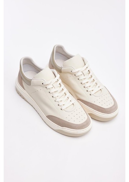 Bağcıklı Deri Erkek Sneaker