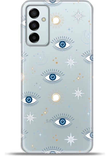 Samsung GALAXYM23 Kılıf Esnek Silikon Kamera Koruma 4K Desenli Özel Tasarım - All Seeing Eyes