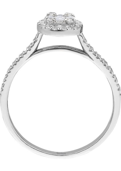 F Renk 0,43 Karat Baget Pırlanta Yüzük 0404R0379 modelleri