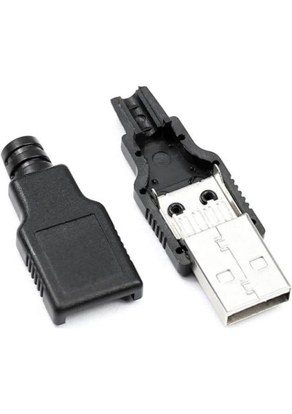 USB 2.0 Erkek Lehimlenebilir Soket