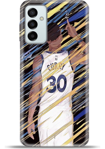 Samsung GALAXYM23 Kılıf Esnek Silikon Kamera Koruma 4K Desenli Özel Tasarım - Stphcurry