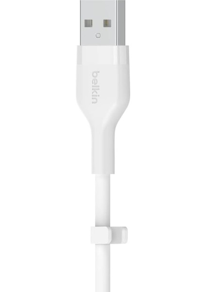 Boostcharge Flex Silikon USB To Type-C Kablo 3 Metre Beyaz