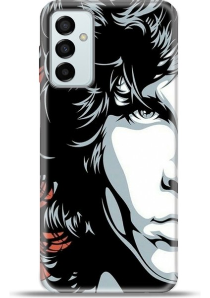 Samsung GALAXYM23 Kılıf Esnek Silikon Kamera Koruma 4K Desenli Özel Tasarım - Jim Morrison