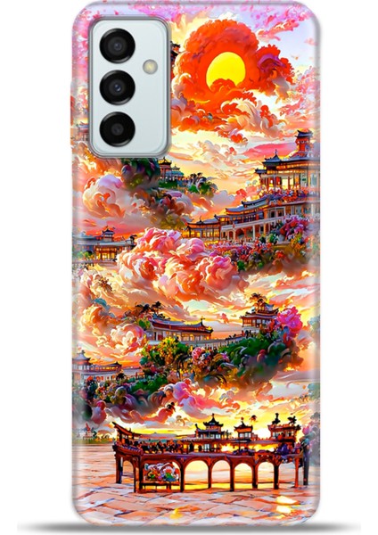 Samsung GALAXYM23 Kılıf Esnek Silikon Kamera Koruma 4K Desenli Özel Tasarım - Uzak Doğu