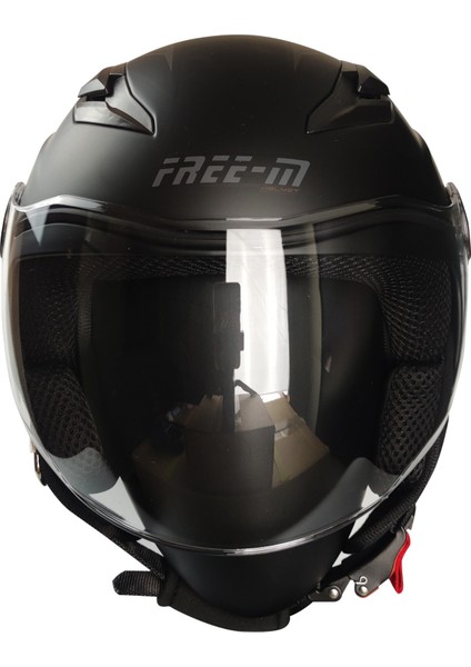 Motosiklet Yarım Kask Double Güneş Vizörlü Ece Sertifikalı Abs Material Motor Kaskı Mat Siyah fiyatları