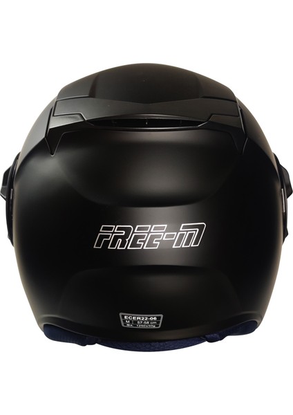 Motosiklet Yarım Kask Double Güneş Vizörlü Ece Sertifikalı Abs Material Motor Kaskı Mat Siyah modelleri