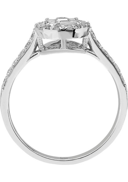 G Renk 0,46 Karat Baget Pırlanta Yüzük 0404R0380 modelleri